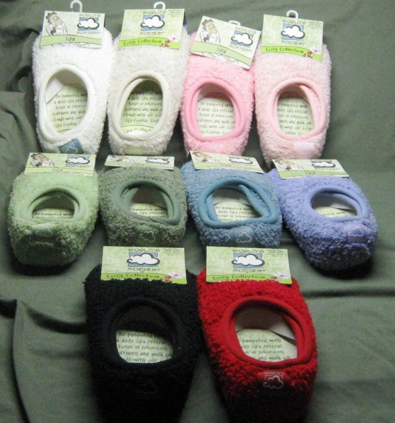 Worlds Softest Womens SPA Footie Slipper Socks (1 Pr) 053455019714 