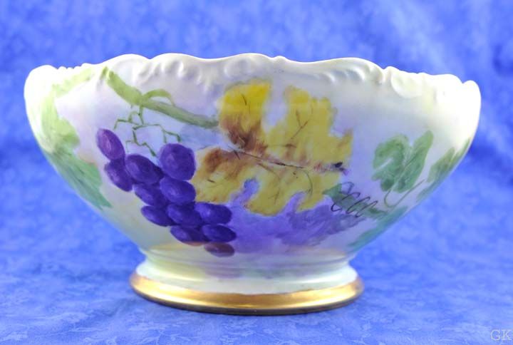 Limoges Punch Bowl Tressemann & Vogt c. 1907 1919 Gilt  