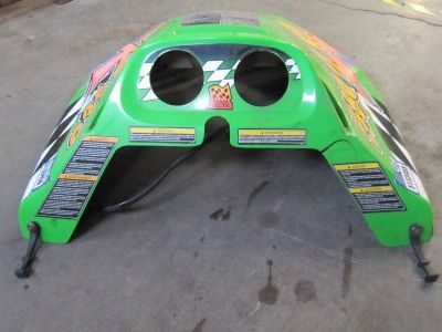   Cat Zr 580 Hood Green Used Snowmobile Shroud Sled Headlight ZR  