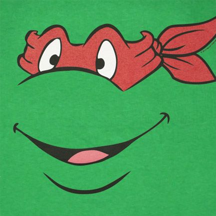 Teenage Mutant Ninja Turtles Raphael Face Graphic T Shirt  
