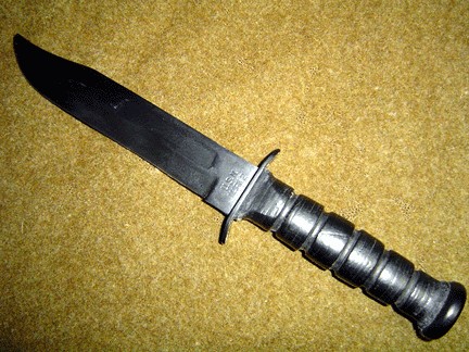 WWII WW2 USN Mk2. KABAR Fighting Knife Rubber Replica  