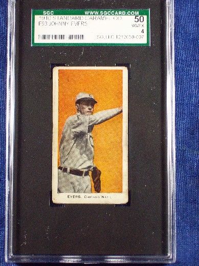 1910 Standard Caramel E93 Johnny Evers SGC 4  