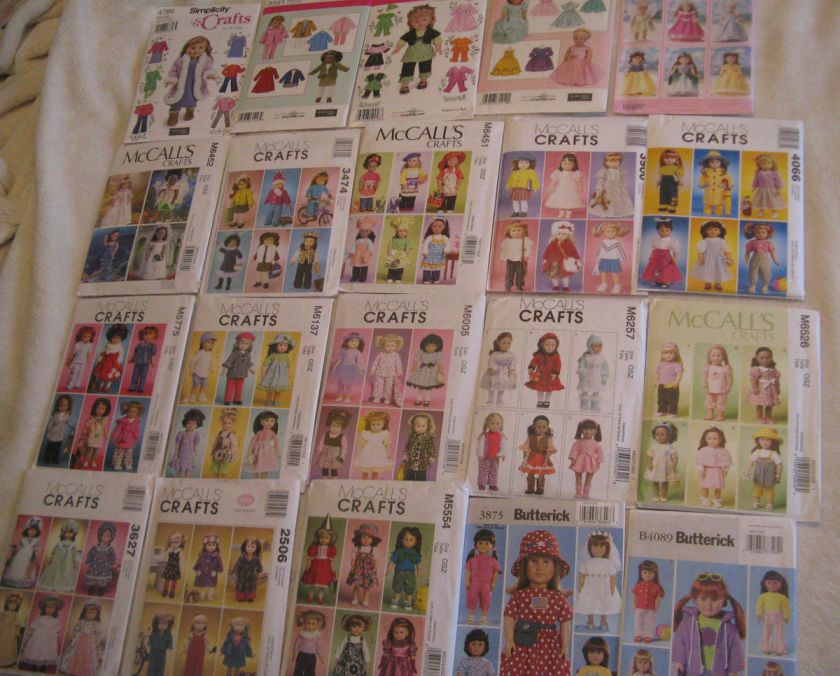 18 Doll Clothes,Accessories,Outfits,Costumes~Sewing Pattern~American 