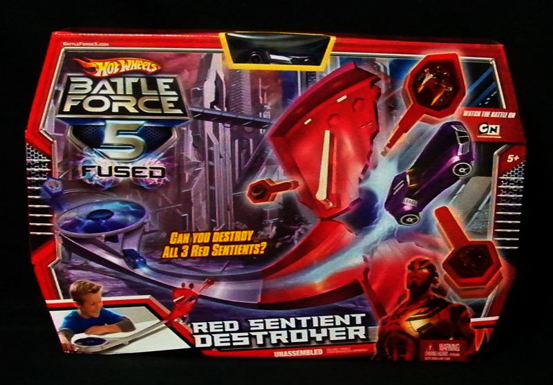   Wheels Car Battle Force 5 Red Sentient Destroyer Track Set Toy  