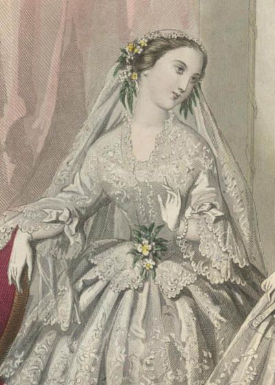 CONSEILLER DAMES PATTERN March 1854   BRIDAL BLOUSE  