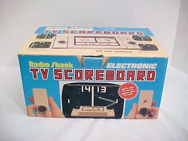 RADIO SHACK T V SCOREBOARD PONG SYSTEM complete in box WITH A/C 