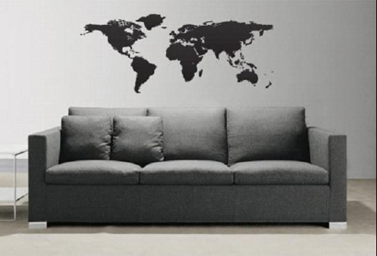 World Map Atlas Country Vinyl Wall Art Sticker Decal103  