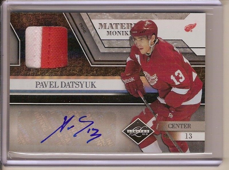 PAVEL DATSYUK 2010 11 LIMITED JSY/AUTO PRIME #5/10  