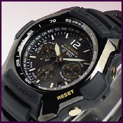 CASIO G SHOCK Tough Solar MULTIBAND 6 GW 2000BGD 1AJF BLACK GOLD HTF 