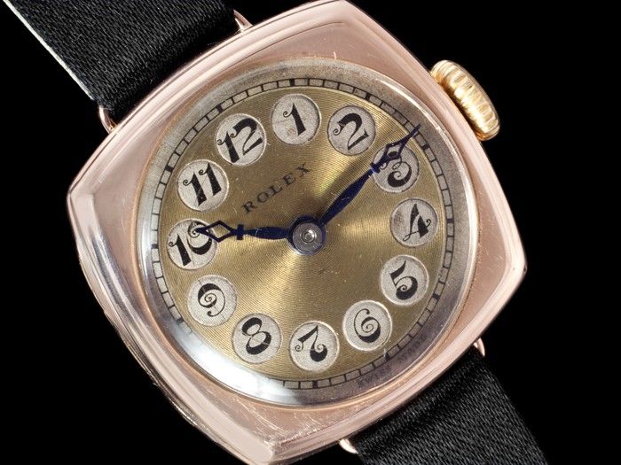 1920s ROLEX Ladies Vintage Art Deco Watch   9K Rose Gold  