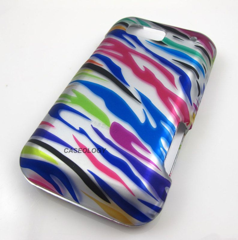 FUNKY ZEBRA HARD CASE COVER FOR MOTOROLA DEFY ACCESSORY  