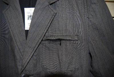 BNWT MENS GUESS GREY PINSTRIPE JACKET SMALL  