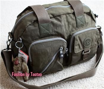 New with Tag Kipling Defea Medium Handbag with Monkey Ginko Leaf 