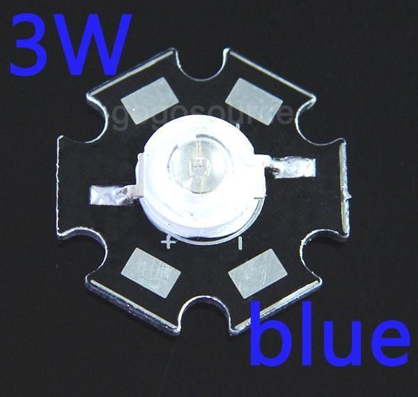 10x3W High Power blue LED 90Lm lamp Prolight Star 10pcs  