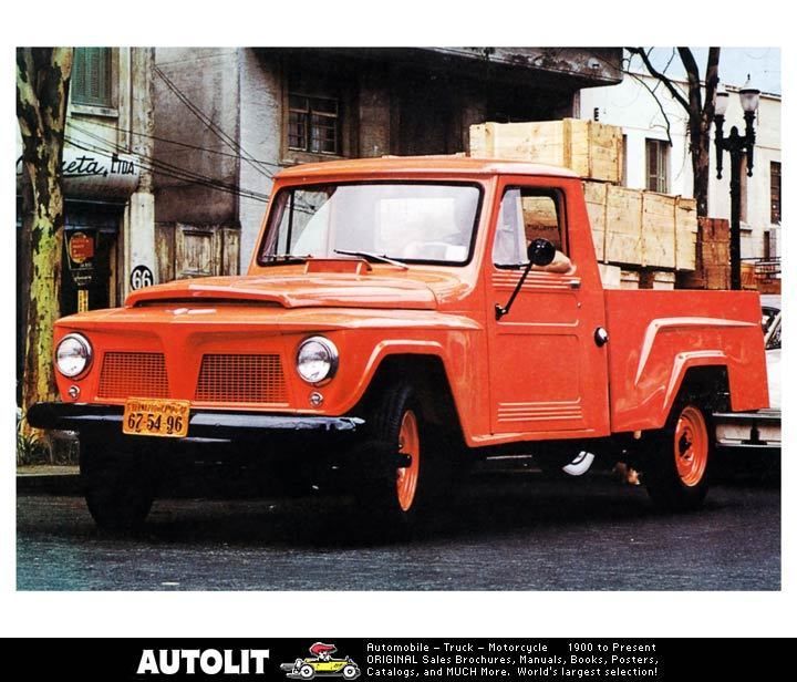 1966 Willys Jeep Pickup Truck Factory Photo Brazil  