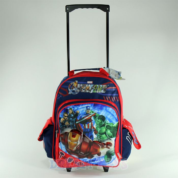 Marvel Avengers Roller 16 Backpack   Rolling Boys Bag LARGE Iron Man 