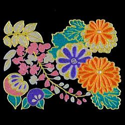 Japanese Traditional Decal for Cellphone #3  Flower  