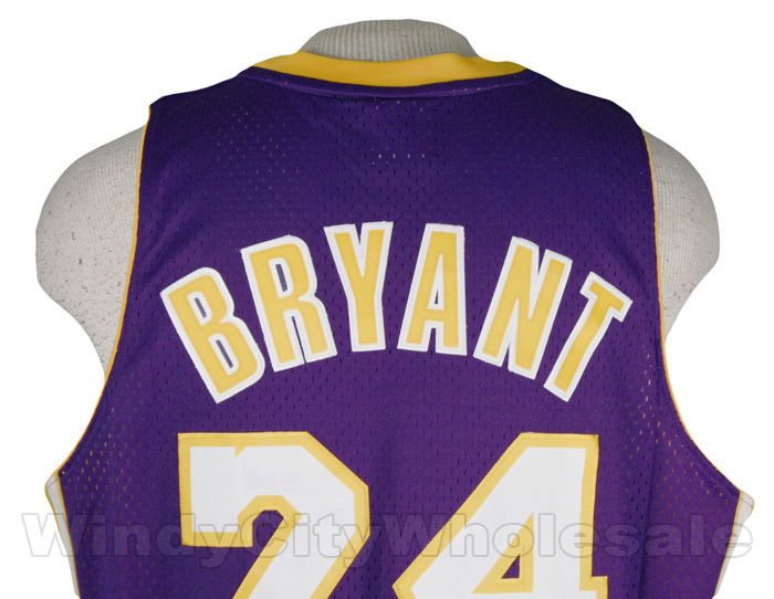 LAKERS KOBE BRYANT SWINGMAN JERSEY ADIDAS NBA PURP LA L  