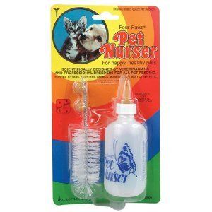 PET NURSER FEEDING BOTTLE & TEATS Four Paws Pups Kitten  