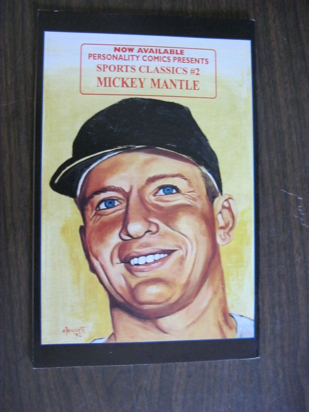Mickey Mantle Sports Classics Back Of Comic Coming Soon  