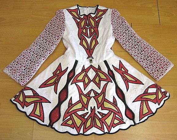 Excellent Condition Irish Dance/Dancing Dress Age 8 10 Approx  