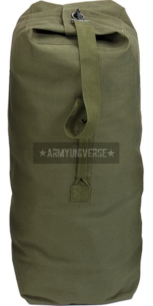 Olive Drab Top Load Canvas Military Duffle Bag  