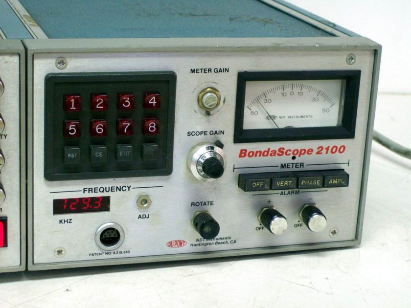 DUPONT NDT INSTRUMENTS BONDASCOPE 2100 TEST EQUIPMENT  