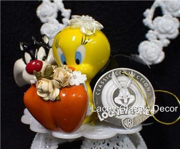 TWEETY BIRD & SYLVESTER CAT Wedding Cake Topper top #1  