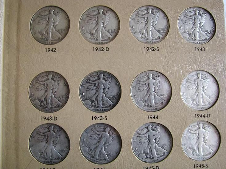 Partial Lot 41 Different Walking Half Dollars Lot#1121  