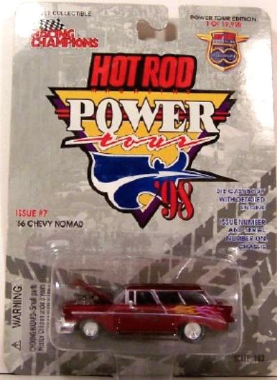 RACING CHAMPIONS ~ 1956 CHEVY NOMAD ~ RED ~ 1/64  