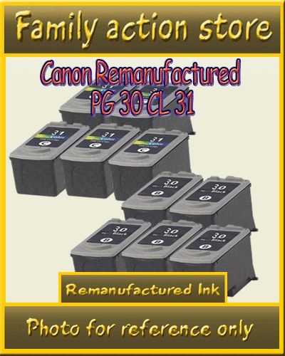 PK Canon PG 30 CL 31 Canon PIXMA MP470 3 BLK & 3 CLR  