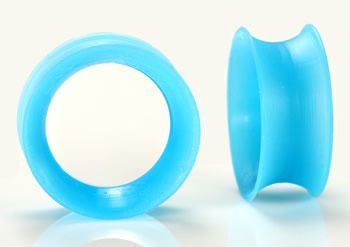 10g   1 Silicone TEAL Ear Skins   Plug Price Per 1  