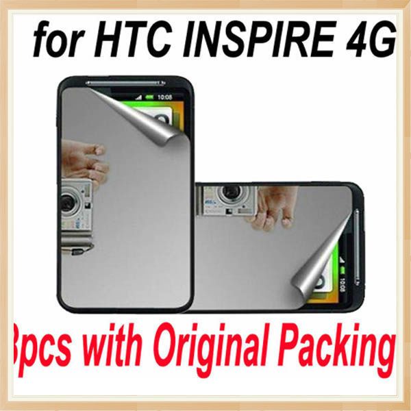 3PC Fashion Mirror LCD Screen Protector Guard Film Case Cover For HTC 