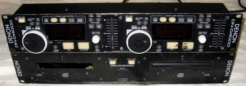 DENON DN D4000 DUAL CD PLAYER CONTROLLER READ  