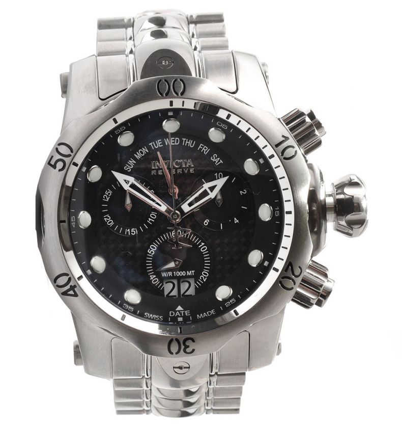   Reserve Venom Chronograph Black Carbon Fiber Dial Dive Watch  