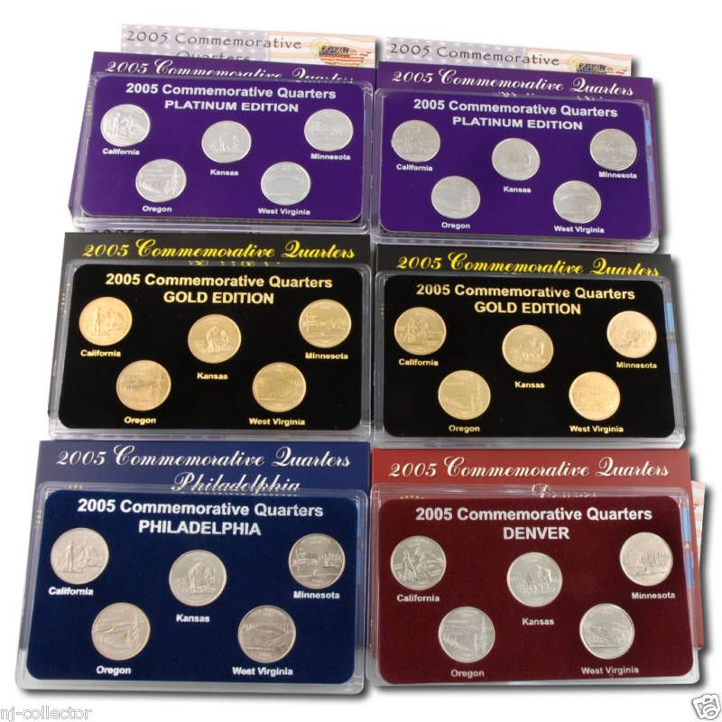 2005 Quarter Mania Uncirculated Set   Ultimate (6 Sets)  