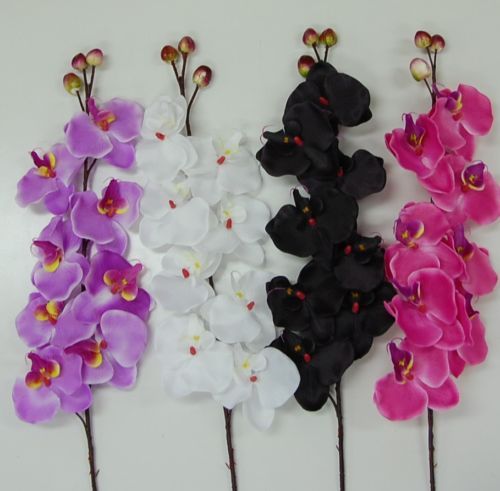 1X SILK WEDDING ORCHID ARTIFICIAL FLOWER WEDDING STEM  