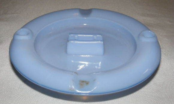 Jeannette Windsor Green & Delphite Match holder Ashtrays  