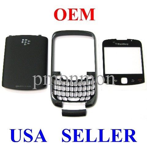 Blackberry Curve 3G 9300 Titanium Housing w Lens & Door  