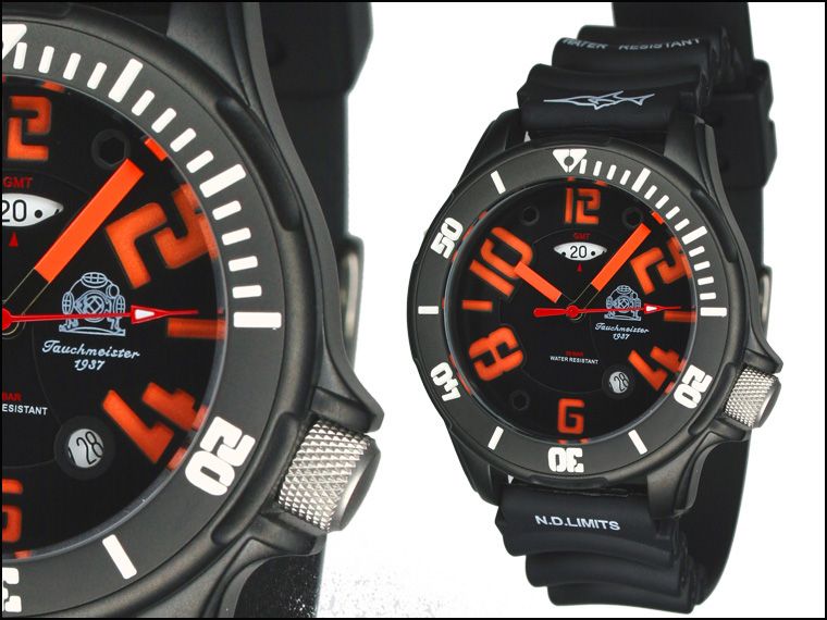 German Tauchmeister GMT 3D Combat Diver 20bar WR T0237  