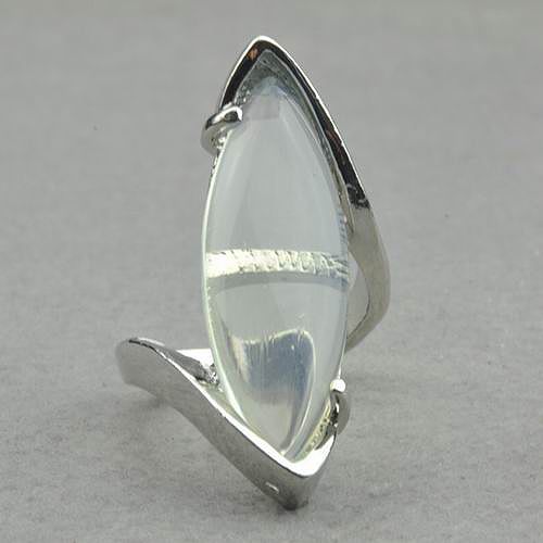 Moonstone 18K GP Nature Cocktail #8 Ring Jz304718  