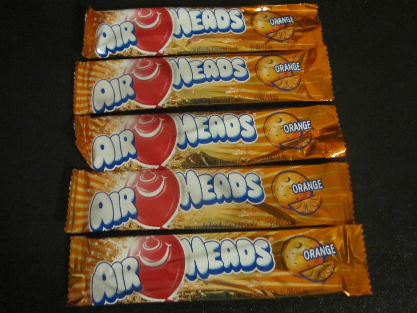 Air Heads Candy 5 .55 oz bars Orange  