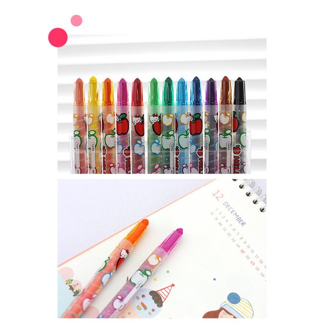 Sanrio Hello Kitty Color Pencil Set  12pcs(Strawberry)  