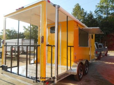 NEW 7x20 7 x 20 Custom Enclosed Concession Food Vending BBQ Trailer w 