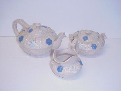 CORK & EDGE PEARL WHITE IRONSTONE ENGLISH TEA SET 1846  