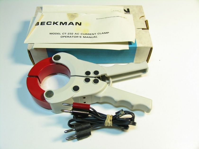 Beckman CT 232 AC Current Clamp 1000 amp NOS  