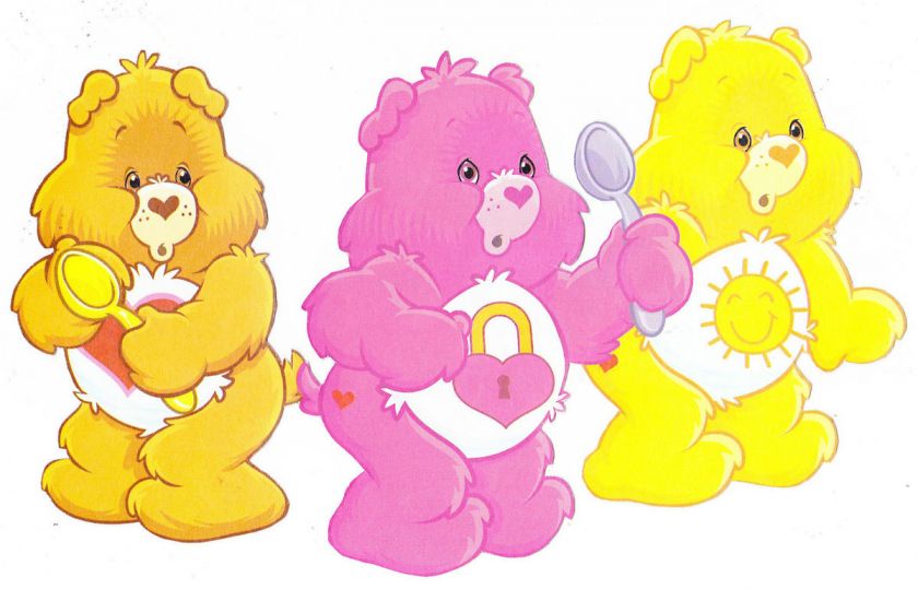 CARE BEARS WALL STICKER BORDER CHARACTER CUT OUTS  