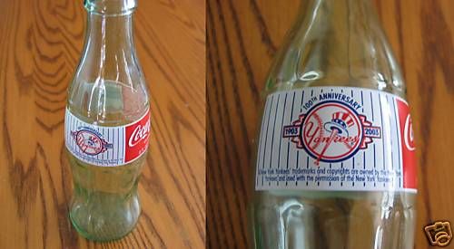 Coca Cola Bottle 100th Anniversary of NEW YORK YANKEES  