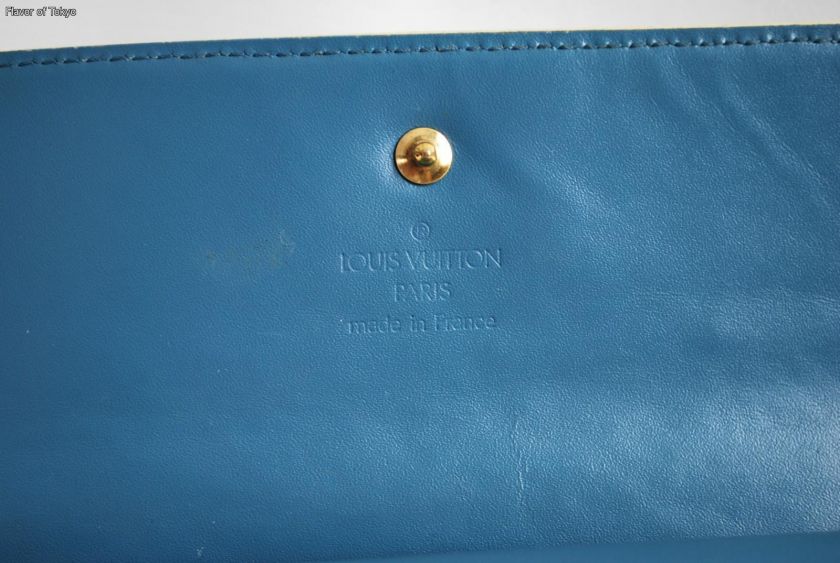 Authentic LOUIS VUITTON Suhali Porte Tresor Leather Wallet Purse VTG 