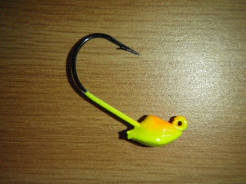 25 ct. Yellow/Orange Stand up Jigs 1/16 oz. NEW  